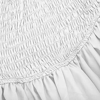 Women High Waisted Smocked Ruffle Mini Skirt Cute Summer Tiered Skater Short Skirts with Shorts U... | Amazon (US)