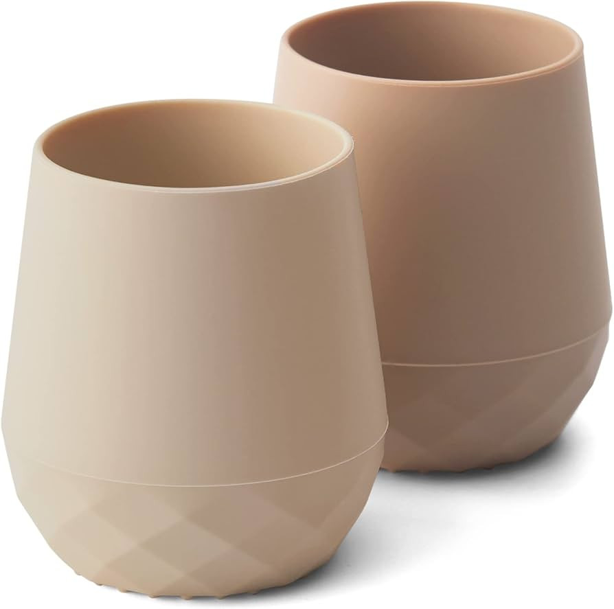 SAMiGO Silicone Baby Cups for 6-12 Months, Tiny Open Cups for Training and Water Drinking, Baby L... | Amazon (US)