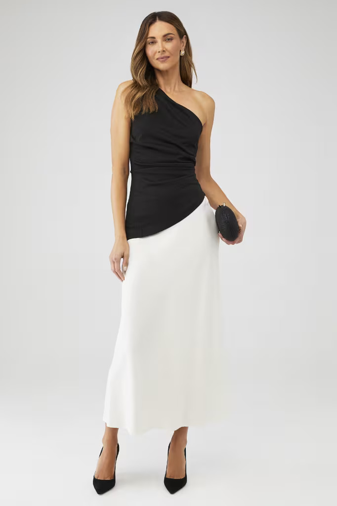 AURA COMBO SLEEVELESS DRESS | FashionPass