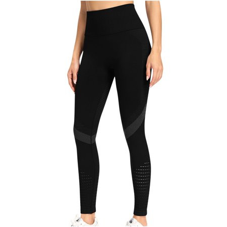 Womens Casual Relaxed Fit Pants Mesh Breathable High Waist Tight Yoga Pants Fitness Pants Hip Liftin | Walmart (US)