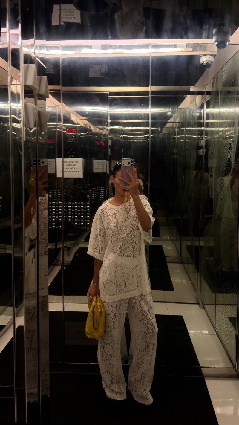 DISSH white lace tee and pants | summer ootd, summer trends

#LTKootd #LTKgrwm #LTKdayinmylife