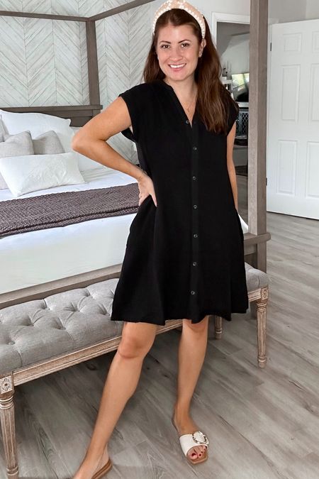 The best summer dress from Walmart! Love the gauze fabric and that fully functional buttons all the way down! Can be used as a cover up as well! Comes in 4 colors and I’m wearing a size xs

#LTKFindsUnder50 #LTKOver40 #LTKStyleTip