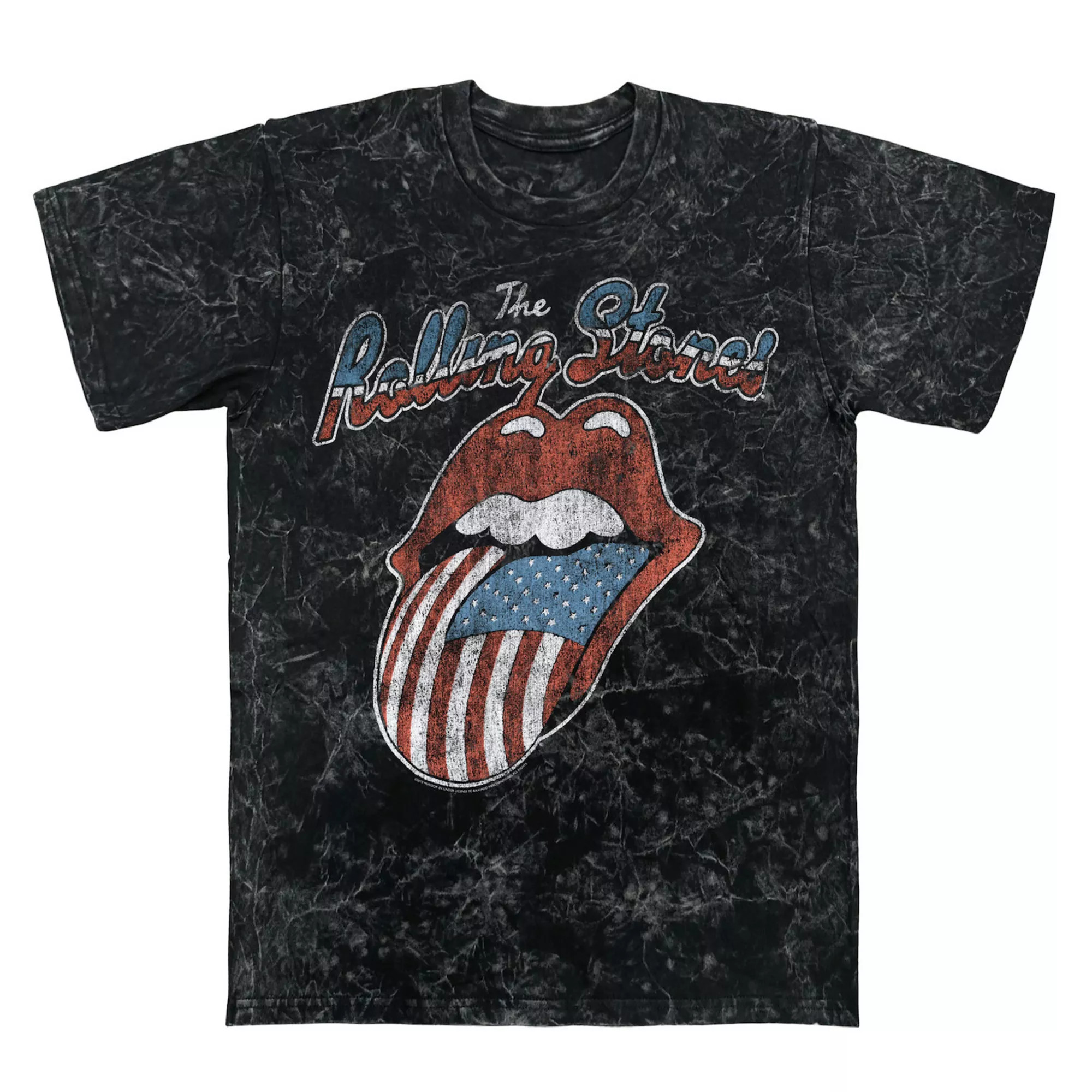 Men's Rolling Stones Tongue USA Vintage Mineral Wash Graphic Tee | Kohl's