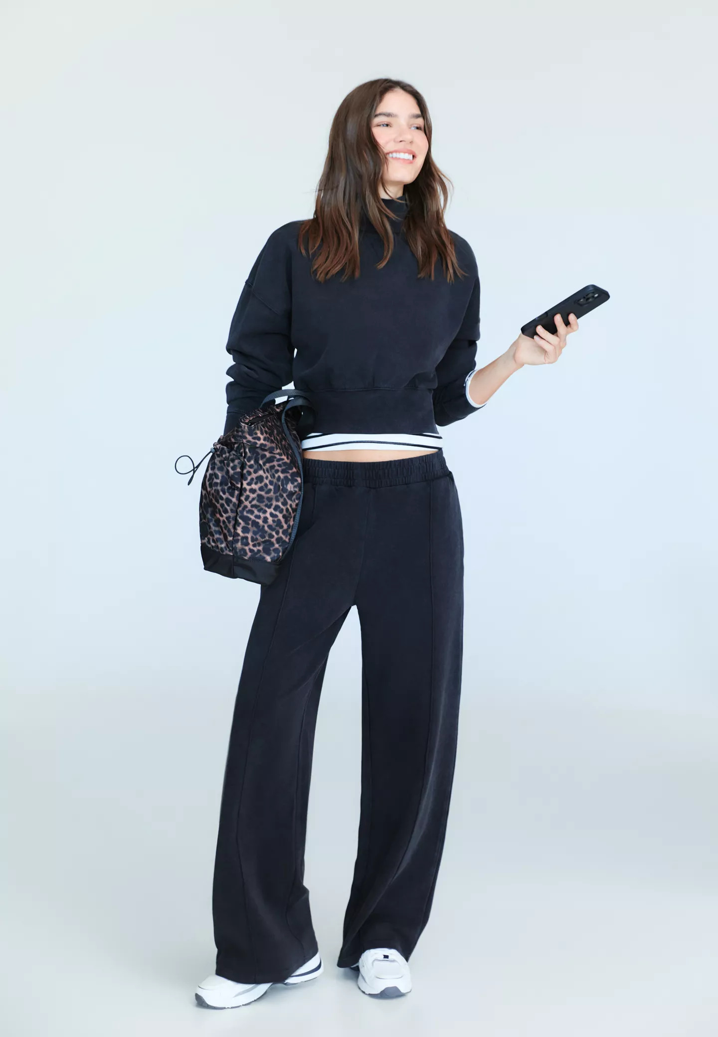 Soft-touch interlock sweatshirt - Women's fashion | Stradivarius United Kingdom | Stradivarius (UK)