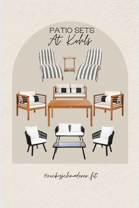 Patio sets at kohls! 

Outdoor refresh
Patio furniture 
Home decor
Home finds 


#LTKstyletip #LTKsalealert #LTKhome