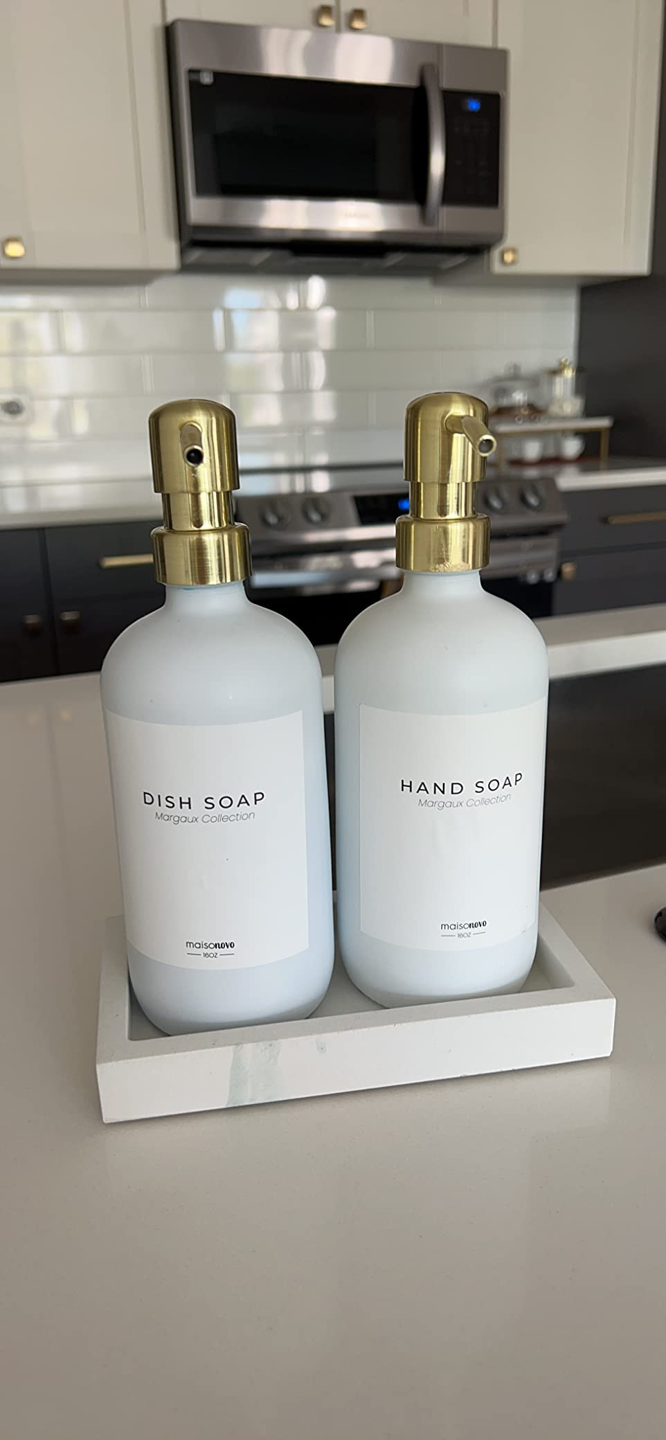 MaisoNovo Glass Soap Dispenser with Pump | Vintage Soap Dispenser Bathroom and Kitchen Soap Dispe... | Amazon (US)