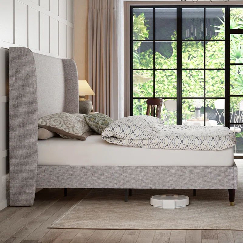 Belo Upholstered Wingback Bed | Wayfair North America