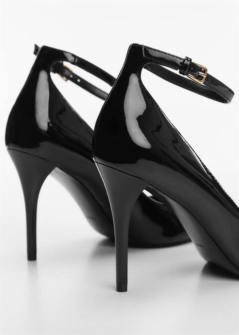 Patent leather-effect heeled shoes -  Women | Mango USA | MANGO (US)