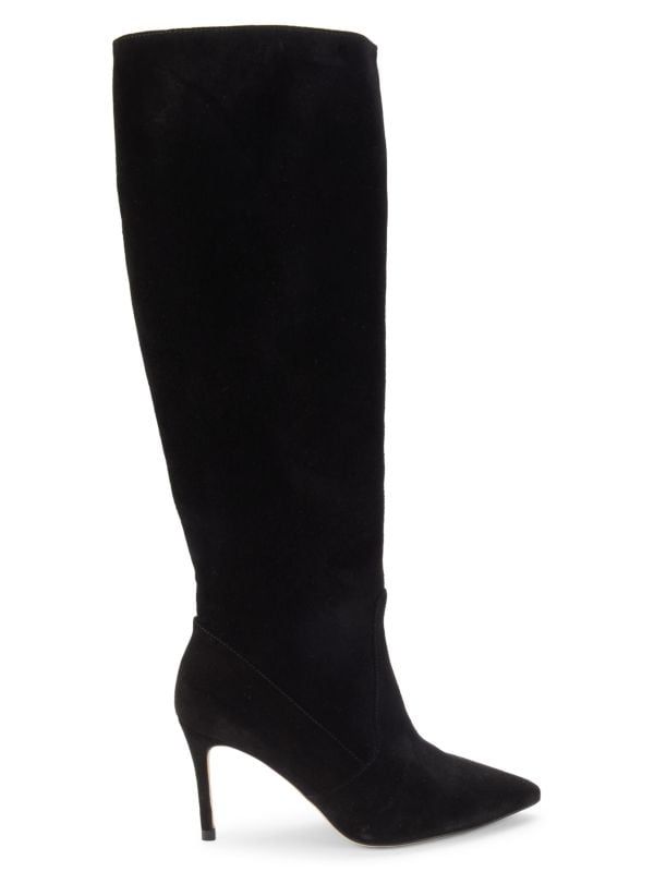 L'AGENCE Lena II Suede Knee Boots on SALE | Saks OFF 5TH | Saks Fifth Avenue OFF 5TH