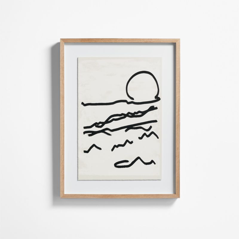 'Mountain High I' Framed Wall Art Print 24"x32" by Coup d'Esprit + Reviews | Crate & Barrel | Crate & Barrel