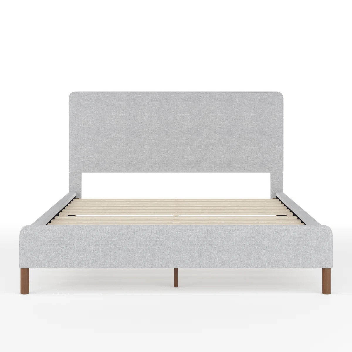 Martha Stewart Britta Upholstered Platform Bed With Piped Detail Headboard | Wayfair North America