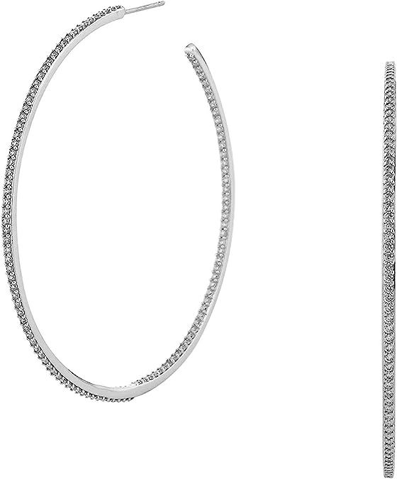 NADRI Pave Large Hoop Earrings | Amazon (US)