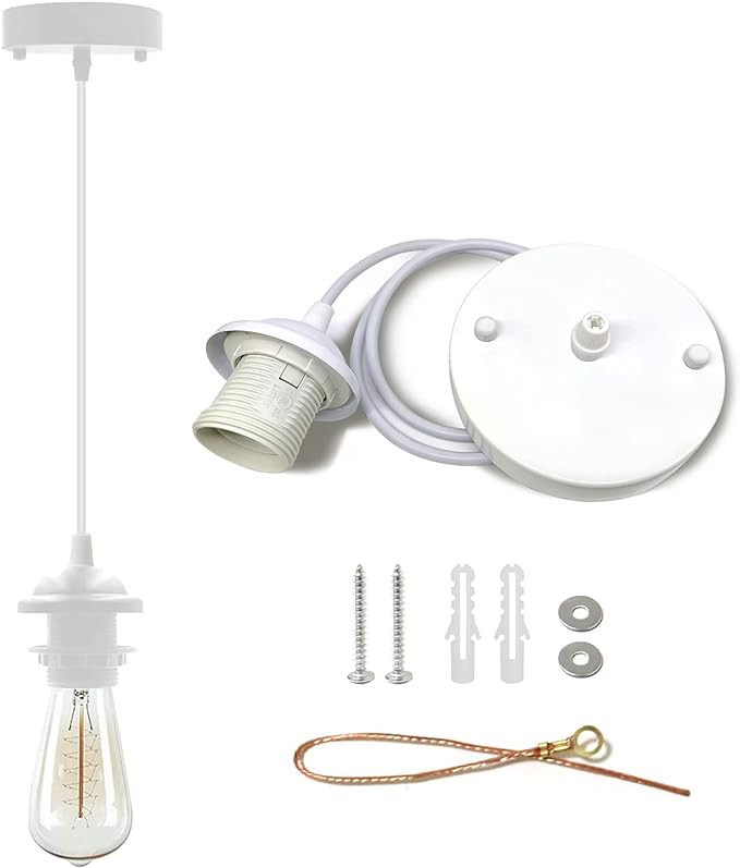 Industrial Mini Pendant Light Kit, Edison Retro Pendant, UL E26 Lamp Socket Vintage Pendant Light... | Amazon (US)