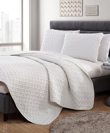 White Nina Quilt Set | Zulily