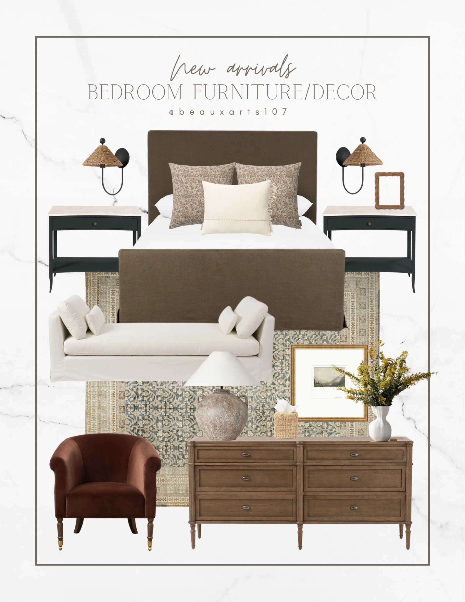 New home arrivals at McGee & co! Here are some bedroom look favorites!


Slip cover bed, night stand, sconce, dresser, arm chair, chaise, table lamp, picture frame, framed art, vase, tissue box holder throw pillows, bedding and more

#LTKsalealert #LTKFind #LTKhome
