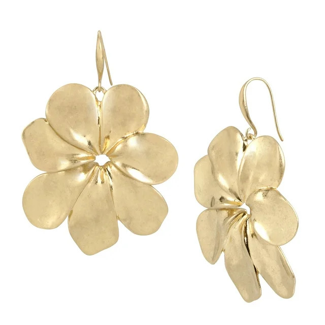 Robert Lee Morris Soho Sculptural Flower Drop Earrings | Walmart (US)
