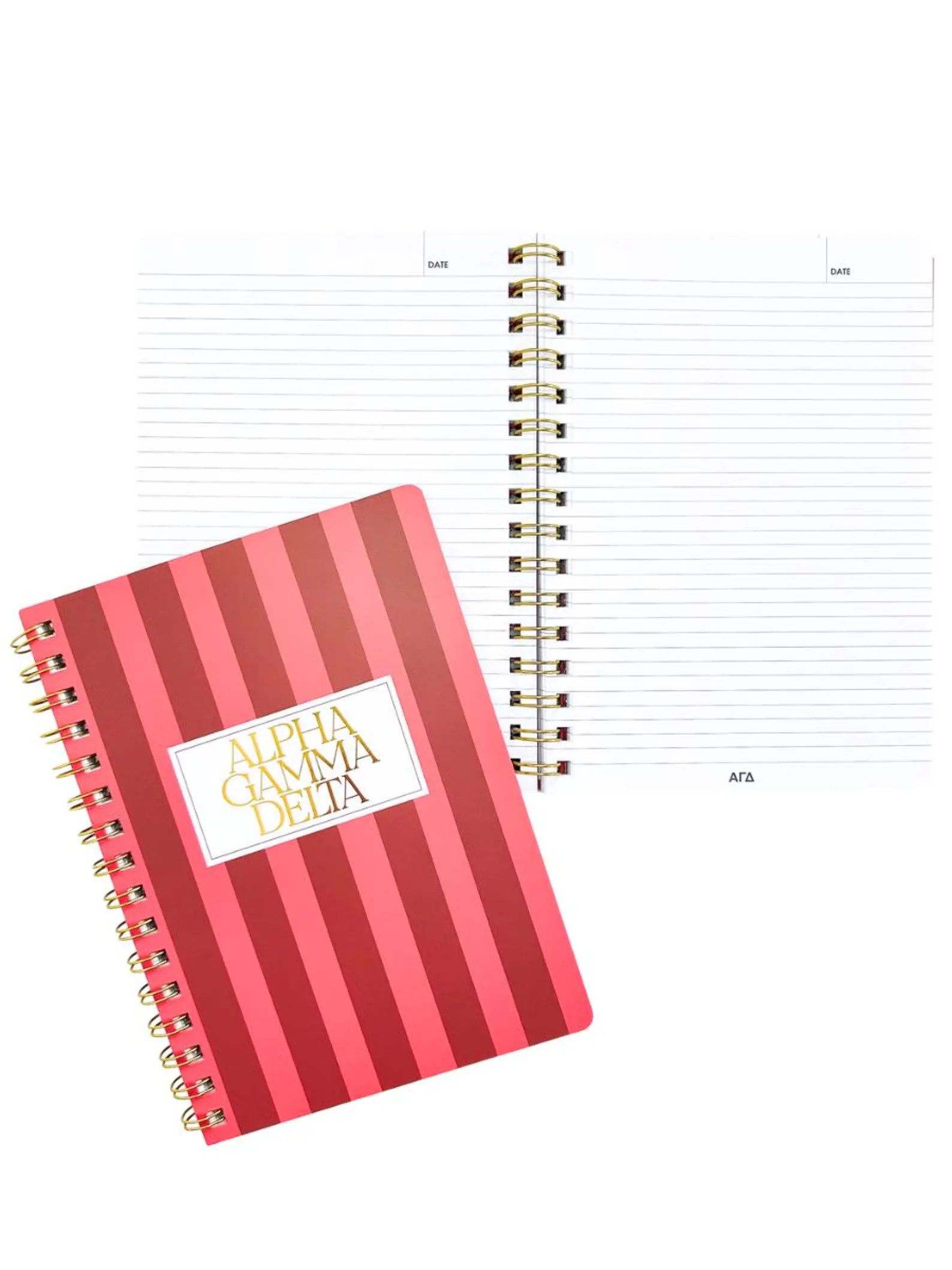 Alpha Gamma Delta Stripe Sorority Notebook - Etsy | Etsy (Global)