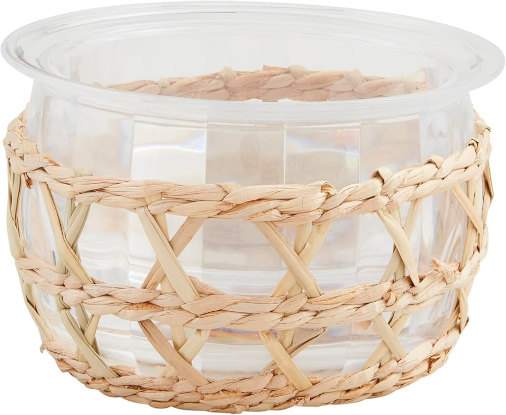 Mud Pie 3/4" x 6" Dia Acrylic Chiller Bowl Set, Brown | Amazon (US)