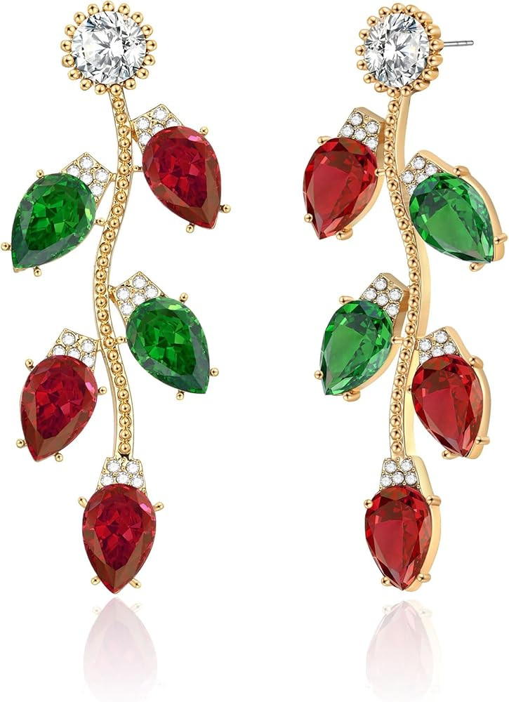 Christmas Earring for Women, Christmas Theme Earrings Gingerbread Man, Christmas Tree, Christmas ... | Amazon (US)