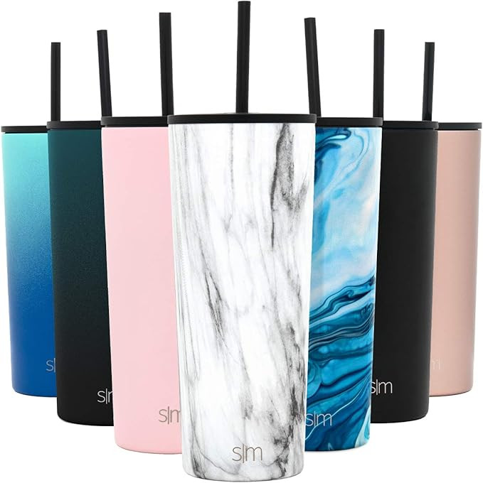 Simple Modern Insulated Tumbler Cup with Straw Lid and Flip Lid | Reusable Stainless Steel Water ... | Amazon (US)