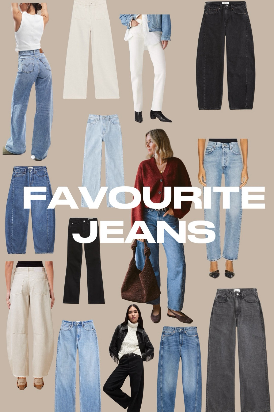 My favourite jeans 
Barrel jeans 
Flattering jeans 
Straight leg jeans 
White jeans 
Ecru jeans 
Black jeans 

#LTKeurope #LTKwinter #LTKuk