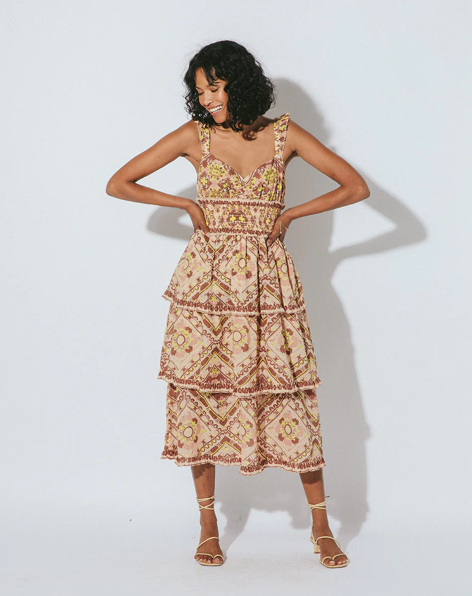 Shop Stella Ankle Dress Geo | Cleobella | Cleobella LLC