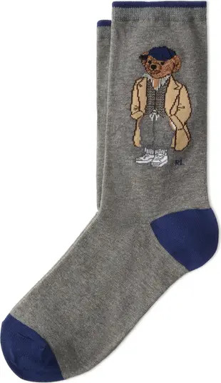 Polo Ralph Lauren Fall Bear Cotton Blend Crew Socks | Nordstrom | Nordstrom