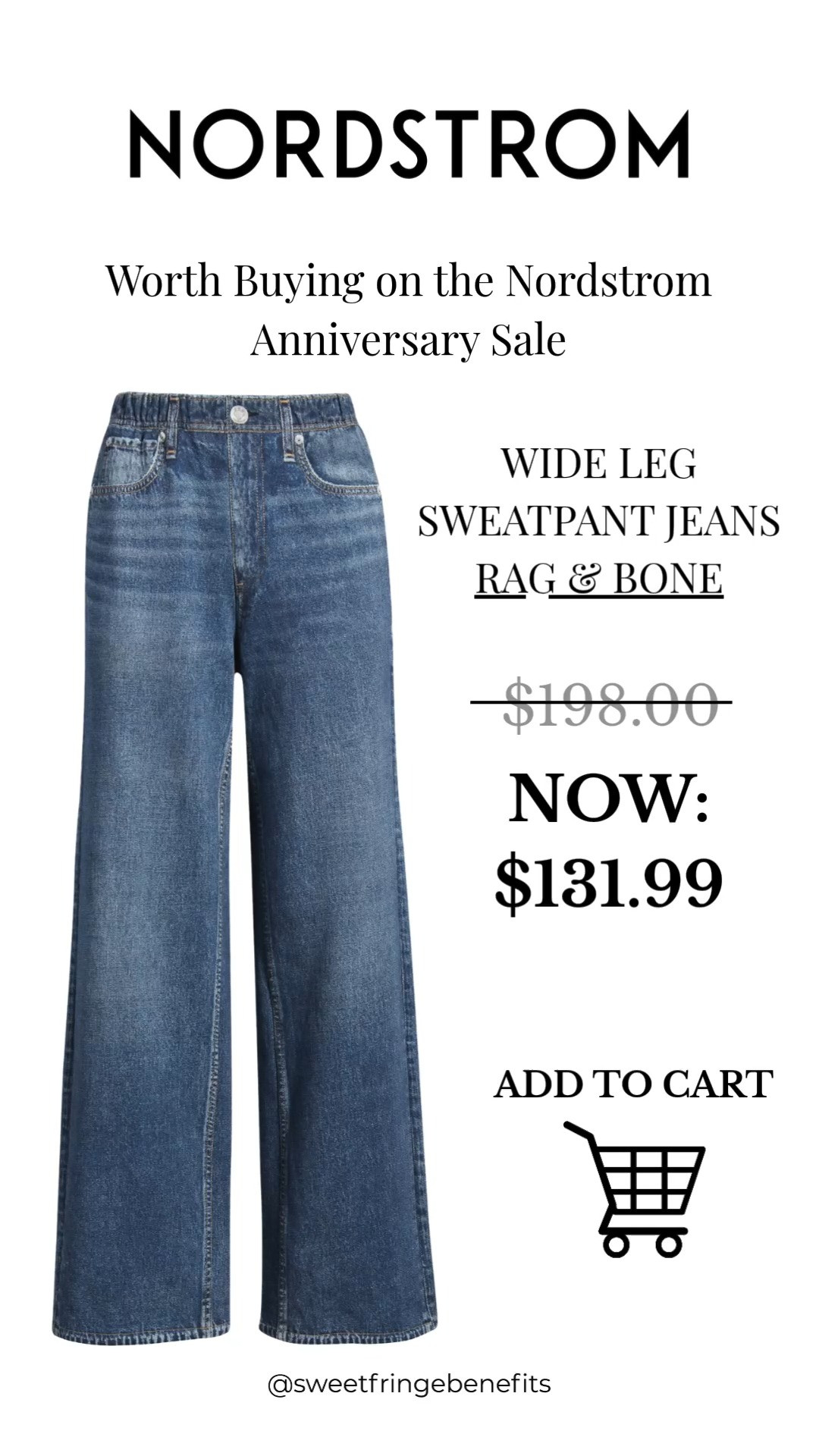 If you love the comfort of sweatpants but still want the look of premium denim, these Rag & Bone Wide Leg Sweat pant Jeans are worth a look. They have the relaxed feel you want with the polished style of classic jeans, making them an easy choice for everyday wear, travel, and casual weekends.

💡 LTK MADE EASY
❤️ Heart = Support my posts!
❤️ Heart = Support my posts!
🔖 Save = Get sale & restock alerts
📋 Lists = Keep favorites organized
📲 Share = Send lists and products to a friend. Hello, Christmas List!
💬 Comment = Ask me anything about sizing or styling. :-) 

 #LTKootd #LTKOver40 #LTKSaleAlert