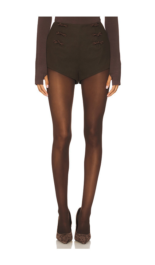 SAU LEE Niki Suede Short in Espresso. Size 0 | Revolve Clothing (Global)