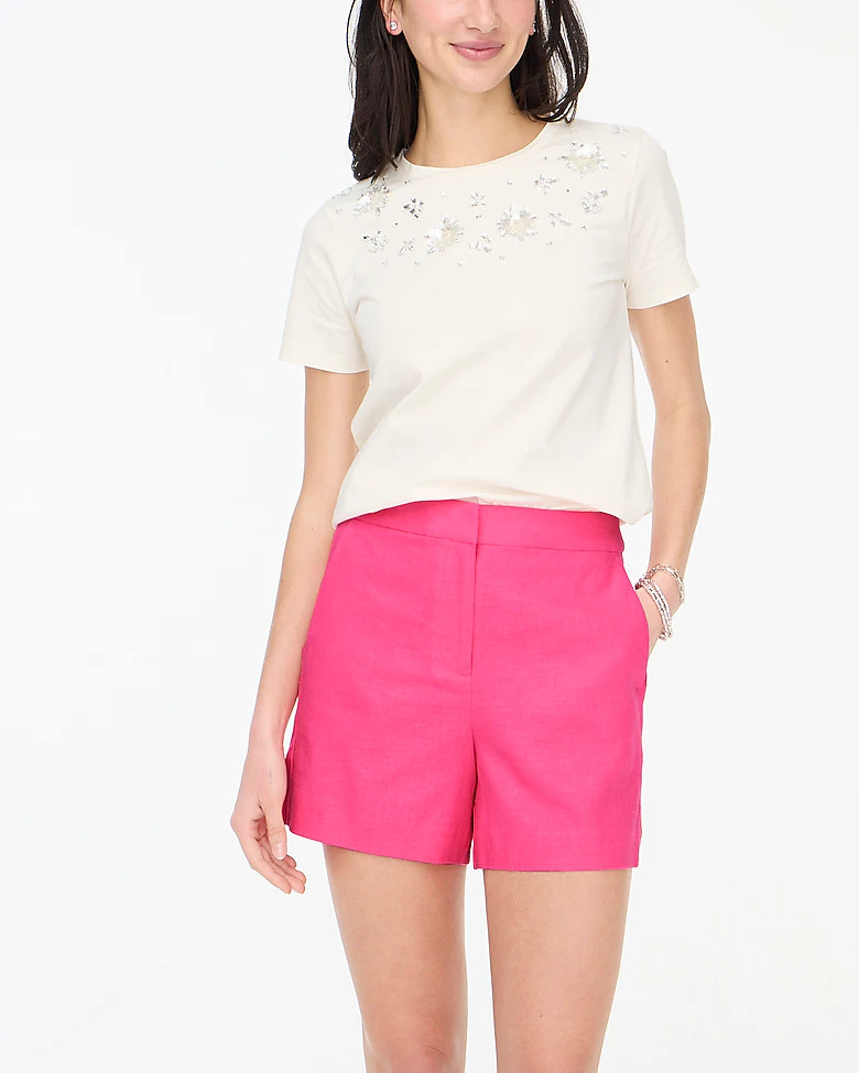Linen-blend pull-on short | J.Crew Factory
