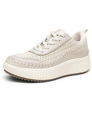 DREAM PAIRS Women's Casual Platform First Walker Shoe | Amazon (US)