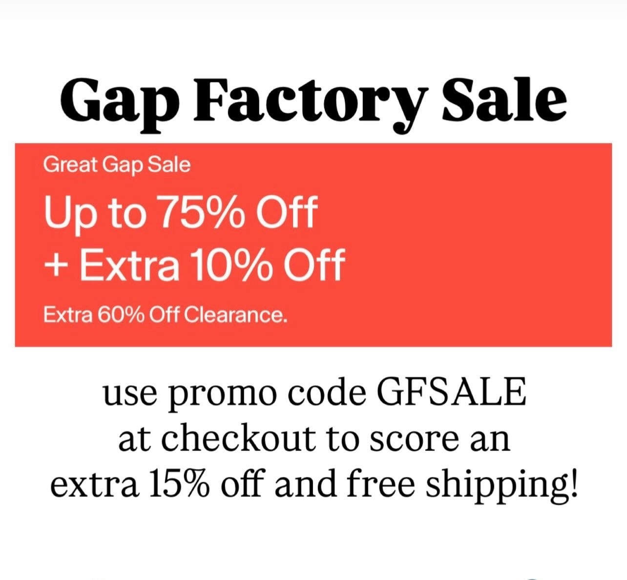 Gap Factory Sale

#LTKSaleAlert