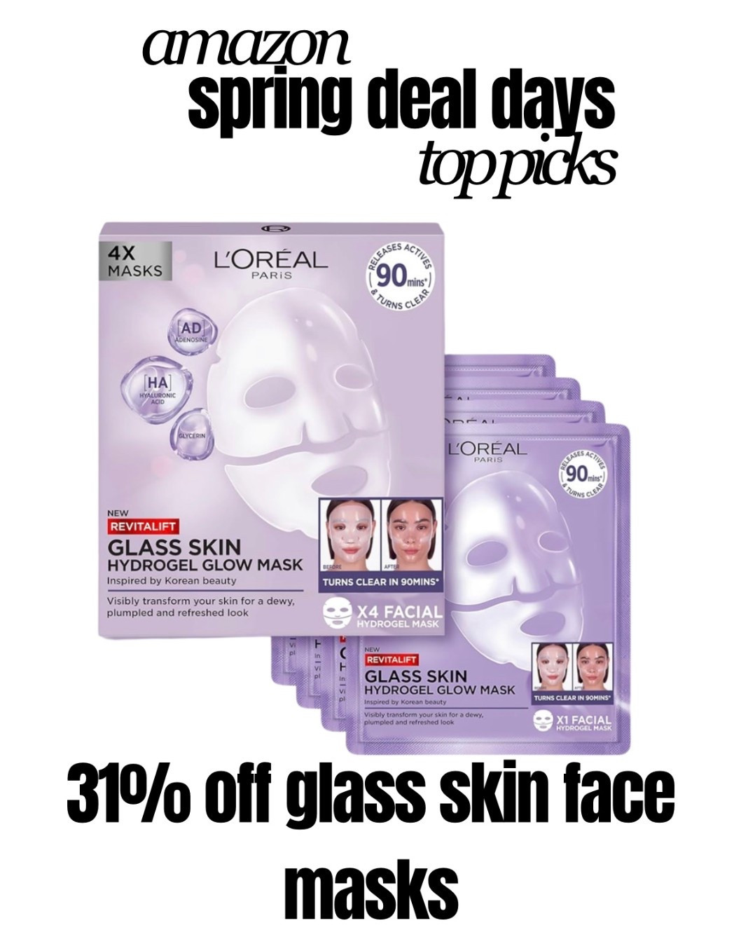 31% off glass skin face masks!
Amazon spring deal days 🫶🏻

#LTKbeauty #LTKspring #LTKsale