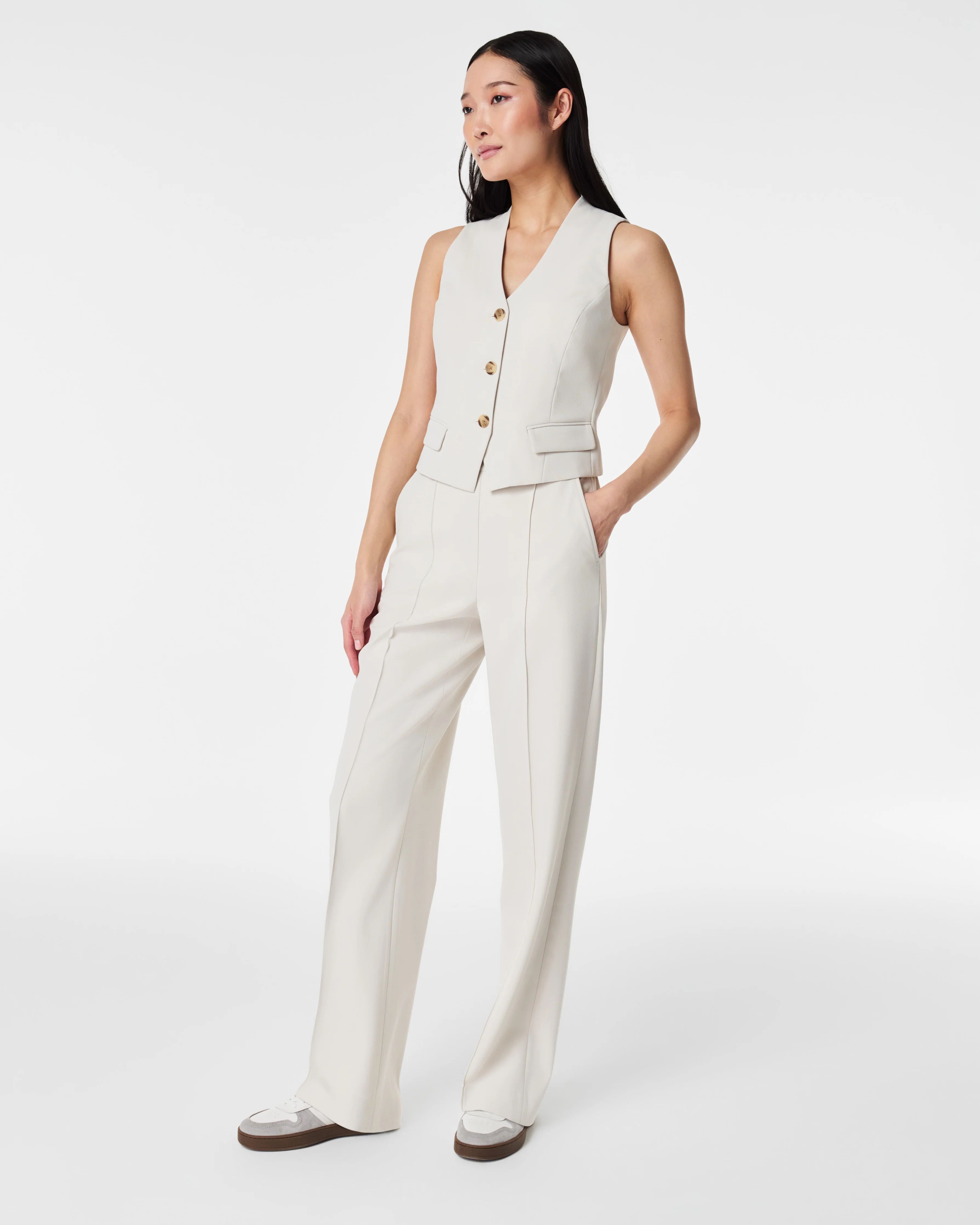 Carefree Crepe Trouser With No-Show Coverage | Spanx