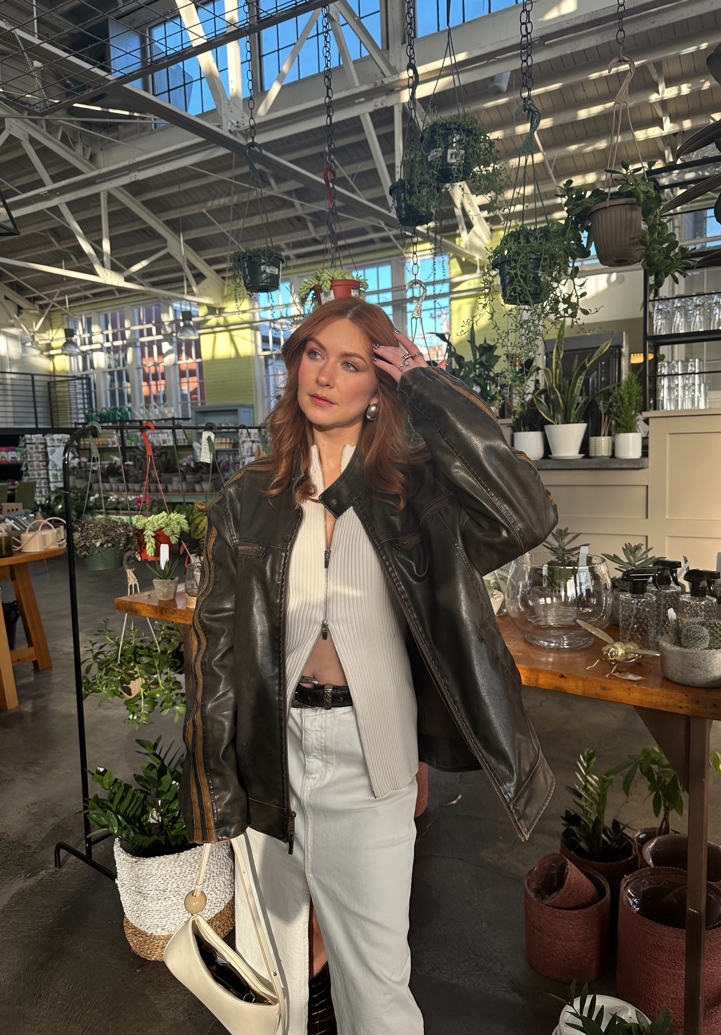 Spring monochrome maxi skirt trendy leather bomber style

#LTKstyletip #LTKSpringSale