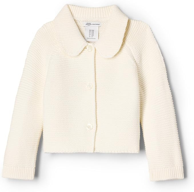 Amazon Essentials x Sofia Grainge Unisex Toddlers and Babies' Peter Pan Collar Sweater Jacket | Amazon (US)