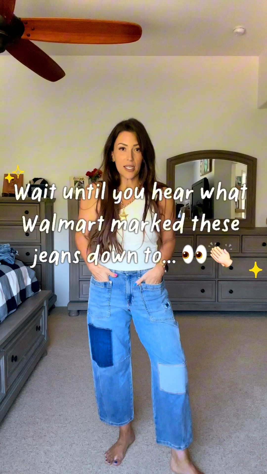 These patchwork jeans are one of those pieces that instantly make a simple outfit look styled. I paired them with a basic top and let the denim do all the work. They’re comfortable, lightweight, have the cutest relaxed fit, AND they’re currently on clearance! 🙌🏻

I love finding pieces that look boutique-worthy without the boutique price tag, and these definitely check that box. If you’ve been looking for a fun denim update for summer, this is your sign to go for these🤍!

Who else gets way too excited when they spot a clearance tag? 🙋🏻‍♀️

#LTKootd #LTKSaleAlert #LTKgrwm