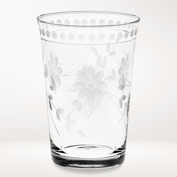 Vintage Etched Tumblers, 9-oz | Williams-Sonoma
