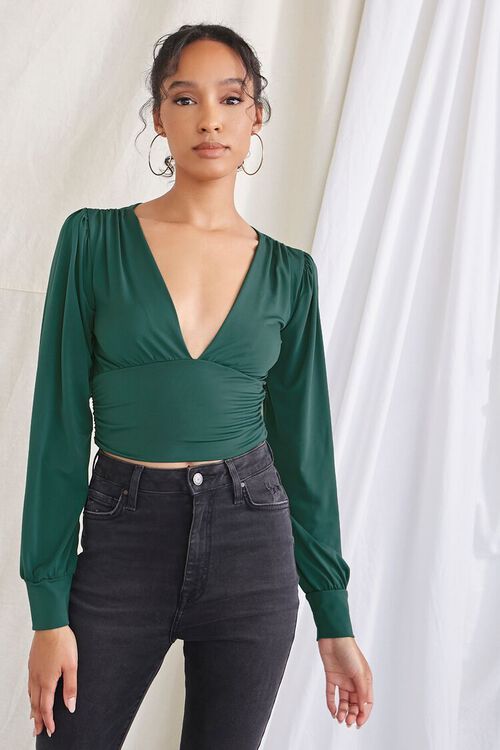 Plunging Crop Top | Forever 21 (US)
