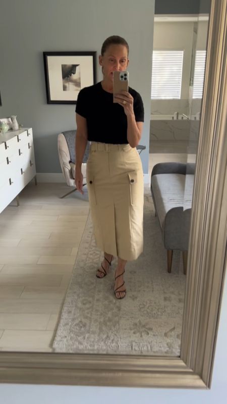 2024 Trend Alert!
 
Pencil skirts are back, and I love it. They are very tailored so, usually quite flattering with a slim silhouette. 
 
They will take you from work to evening cocktails easily while looking very chic, and work for you on the weekends in a lighter weight fabric, paired with a cute flat sandal, tee or tank, and a denim jacket.

#LTKVideo #LTKover40 #LTKU