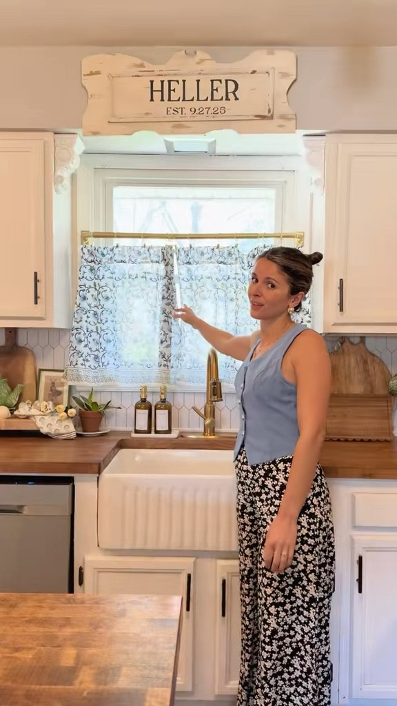 These café curtains completely changed the feel of my kitchen 🤍 I wanted something soft, light, and a little vintage-inspired—and these give that cozy cottage look without blocking all the natural light. They’re one of those small swaps that instantly makes the space feel more styled and collected.

I love how they add just enough detail to the window while still keeping everything airy and bright. If you’ve been trying to make your kitchen feel warmer and more intentional, this is such an easy place to start.

#ltkhome #ltkkitchen #cottagekitchen #cozycottage #vintageinspired #kitchendecor #windowtreatments #homedetails