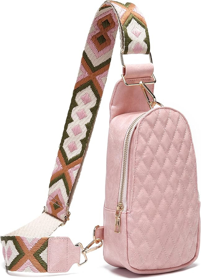 Makcr Joacbv Trendy Small Sling Crossbody Bags for Women Vegan Leather Fashion Purse Chest Bum Fu... | Amazon (US)