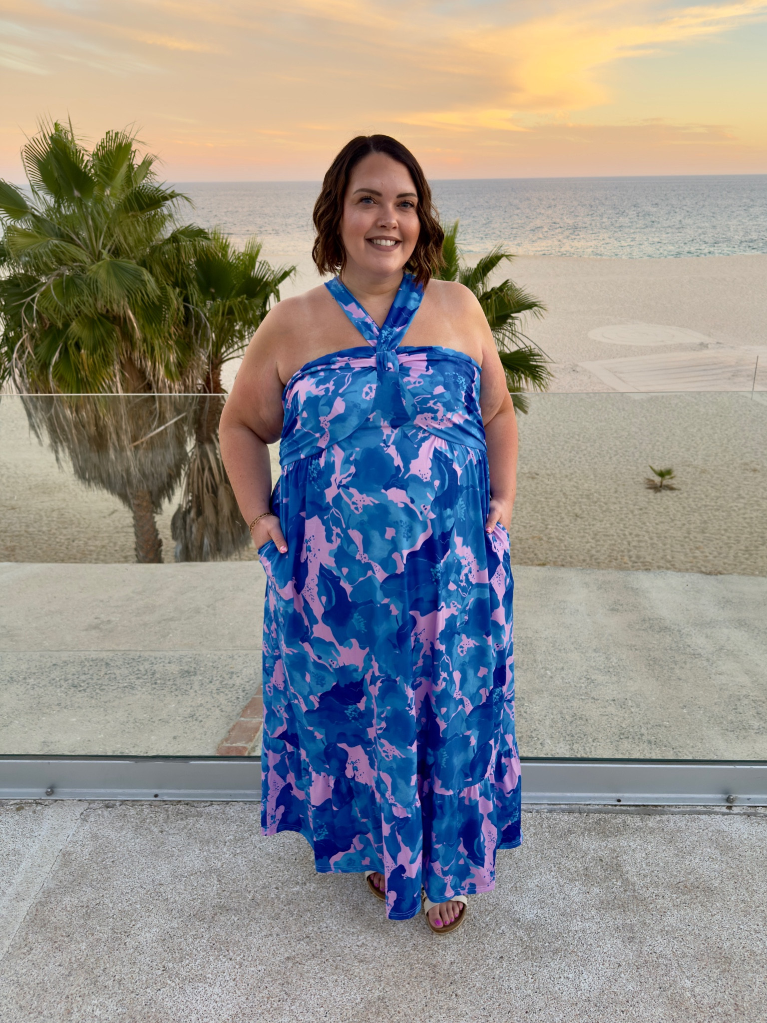 This dress 🤌🏼 affordable and the most gorgeous vacation dress that comes in other colors, too! Wearing an XXL! #plussizevacation #plussizeoutfits #vacationdress #plussizedress 

#LTKPlusSize #LTKFindsUnder50 #LTKMostLoved