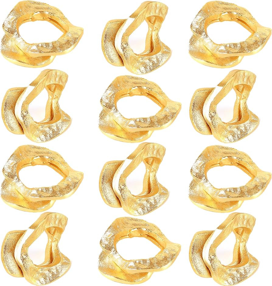 Napkin Ring Holders, Napkin Rings, Napkin Rings Set of 8, Napkin Ring Holders for Cloth Napkins, ... | Amazon (US)