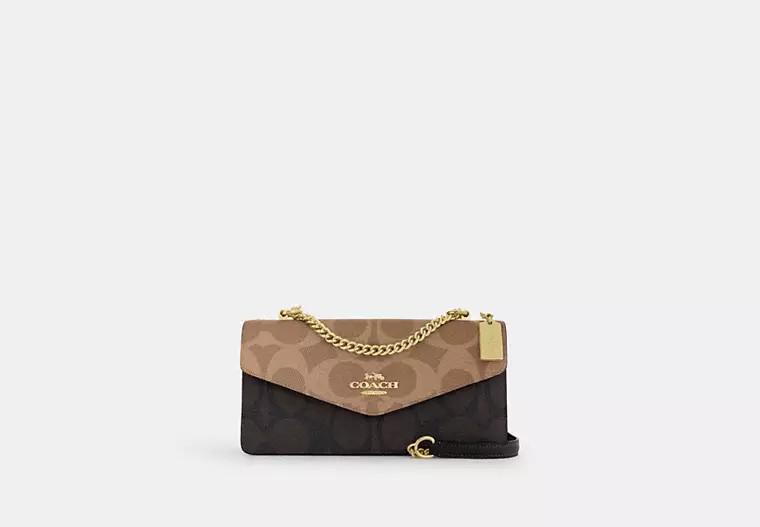 Klare Envelope Crossbody Bag In Blocked Signature Canvas | Coach Outlet CA