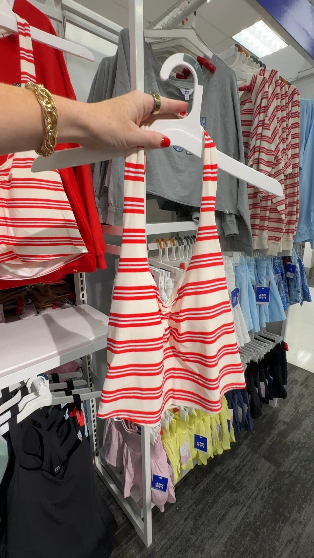 Striped halter active tank from target

#LTKmomlife