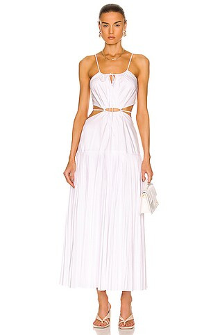 JONATHAN SIMKHAI Rem Maxi Dress in White | FWRD 