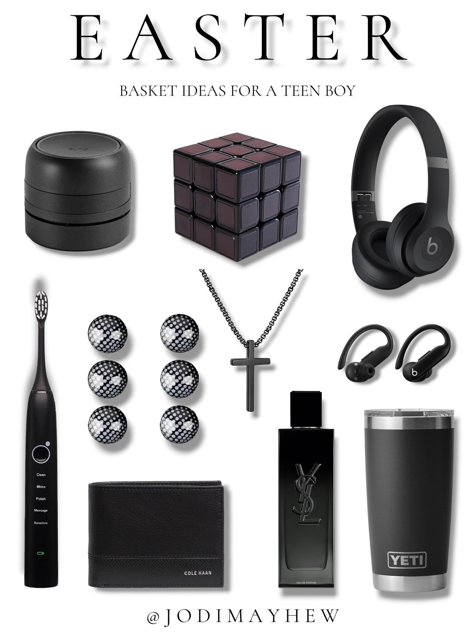 Easter Basket Ideas For A Teen Boy.

#easter #basket #stuffers #ideas #gift #boys #tween #teen #inspo #beats #headphones #black #electronics #sneaker #balls #deodorizer #necklace #cross #jewelry #wireless #earbuds #body #spray #cologne #ysl #rubix #cube #car #pura #him #jewelry #men #bluetooth #toothbrush #portable #yeti #water #mug #cup #wallet #cole #haan #nordstrom #target #spring #holiday #guide #gifts @target #electric #amazon

#LTKSaleAlert #LTKBeauty #LTKMens