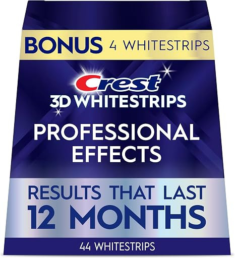 Crest Teeth Whitening Strips, Crest 3D Whitestrips Professional Effects, Enamel Safe Teeth Whiten... | Amazon (US)
