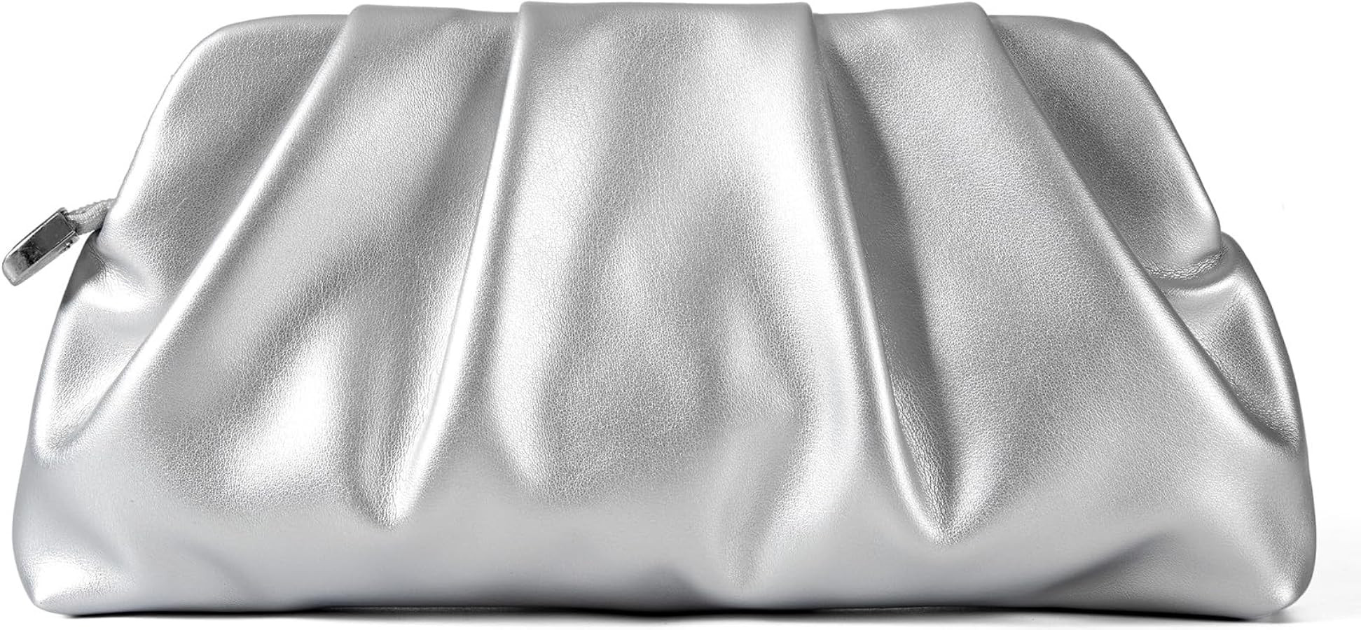 Evening Bag for Women Ruched Clutch Purse Detachable Metal Chain Crossbody Bag | Amazon (US)